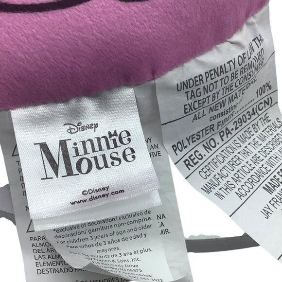 Disney Minnie Mouse Shaped Plush Pillow 12" OEKO-TEX - Picture 3 of 7